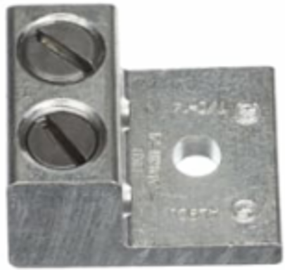 Two-Conductor One-Hole Mount Connector, 14 AWG-1/0 Str, 1-15/32 Inch Length
