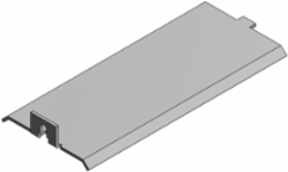 Blank Power/Data Panel Cover, Galvanized Steel