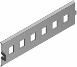 Data Panel Cover for 6 Omnijack/Keystone Jacks, Galvanized Steel