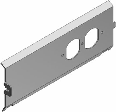 Data Plate for AFM-6 Access Floor Module, Galvanized Steel