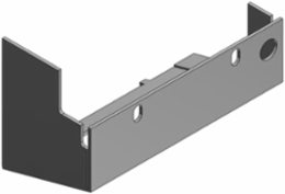 Galvanized Steel GFCI Power Panel Cover 4-1/4 Inch Left Side
