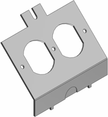 Access Floor Module Cover, 3-13/16 Inch, Galvanized Steel