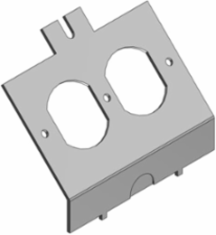 Access Floor Module Cover, 3-13/16 Inch, Galvanized Steel