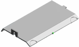 Access Floor Module Cover, Galvanized Steel, 45 Degree Sloped