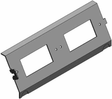 Access Floor Module Cover, Galvanized Steel, GFCI Cover 60 Degrees