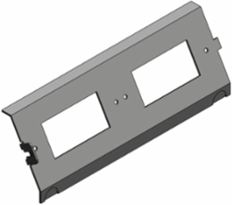 Access Floor Module Cover, Galvanized Steel, GFCI Cover 60 Degrees
