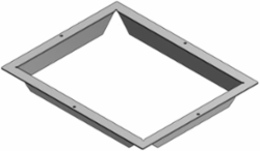 Mounting Flange for AFM-6 Series Access Floor Modules, Steel Material
