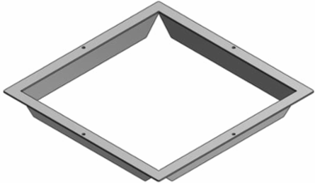 Mounting Flange for AFM8 - Steel, Compatible with AFM-8 Series