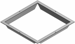 Mounting Flange for AFM8 - Steel, Compatible with AFM-8 Series