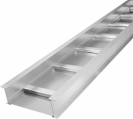 AL STR 6IN 18W SOLID TRAY 24FT