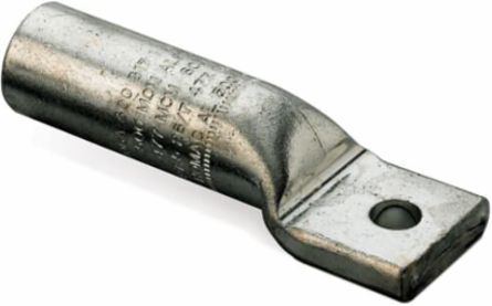 Aluminum Compression Lug 2-1/4 Inch Length, 3/8 Inch Bolt, Tin Plated