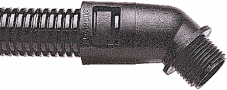 45 Conduit Fitting, 54mm Nominal Size, 1-1/2 Inch NPT, Nylon 66