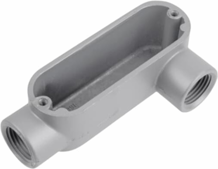 1-1/2 Inch Rigid Conduit Body, Aluminum Die Cast, Left Side Opening