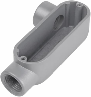 1/2 Inch Rigid LR Conduit Body, Aluminum Die Cast for Rigid/IMC Conduit