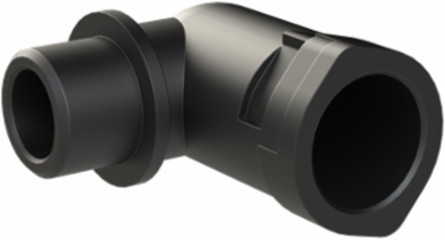 CONDUIT FTNG 90D M16 NW12 IP66 BLK