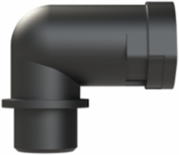 CONDUIT FTNG 90D M16 NW12 IP66 BLK