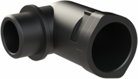 CONDUIT FTNG 90D M20 NW17 IP66 BLK