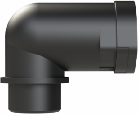 CONDUIT FTNG 90D M20 NW17 IP66 BLK