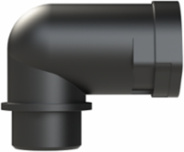 CONDUIT FTNG 90D M20 NW17 IP66 BLK