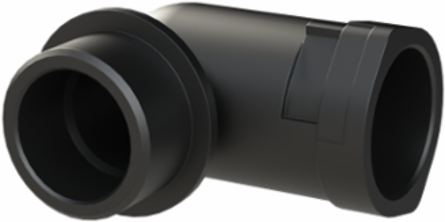 CONDUIT FTNG 90D M25 NW17 IP66 BLK