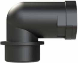 CONDUIT FTNG 90D M25 NW17 IP66 BLK