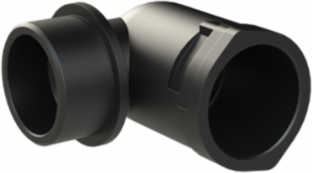 CONDUIT FTNG 90D M32 NW23 IP66 BLK