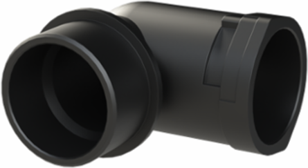 CONDUIT FTNG 90D M40 NW29 IP66 BLK