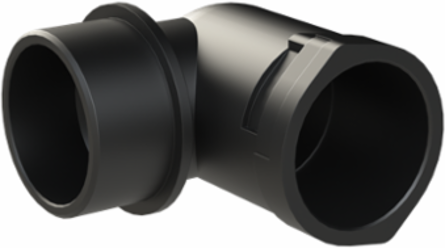 CONDUIT FTNG 90D M40 NW29 IP66 BLK