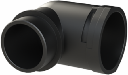 CONDUIT FTNG 90D M50 NW48 IP66 BLK
