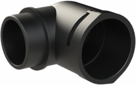 CONDUIT FTNG 90D M50 NW48 IP66 BLK