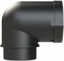 CONDUIT FTNG 90D M50 NW48 IP66 BLK