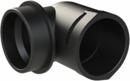 CONDUIT FTNG 90D M63 NW48 IP66 BLK