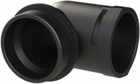 CONDUIT FTNG 90D M63 NW48 IP66 BLK