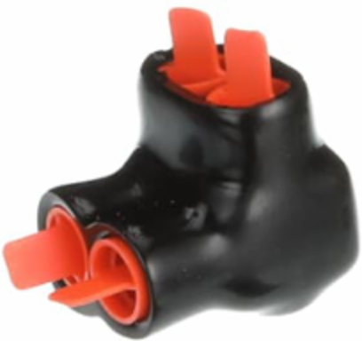 Aluminum Multi-Tap Connector 2-Port, PVC Insulated, 1.15 Inch Length, 600 V
