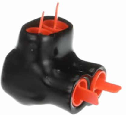 Aluminum Multi-Tap Connector 2-Port, PVC Insulated, 1.15 Inch Length, 600 V