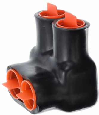 2-Port PVC Multi Tap Connector, 250 kcmil-6 Str, 2.12 Inch Length, 600 V