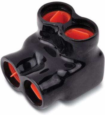 2-Port PVC Multi Tap Connector, 250 kcmil-6 Str, 2.12 Inch Length, 600 V