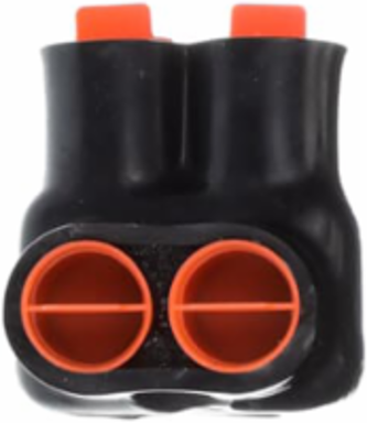 2-Port PVC Multi Tap Connector, 250 kcmil-6 Str, 2.12 Inch Length, 600 V
