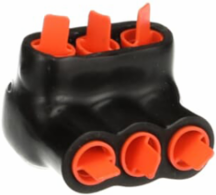 AMT 3 Multi-Port PVC Connector, 600 V, 1.63 Inch Length, 4-14 Wire Range