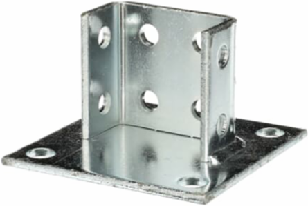 SQ POST BASE HT3-1/2 W3-5/16 EG STL