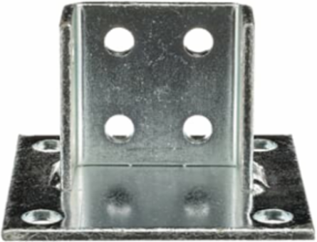 SQ POST BASE HT3-1/2 W3-5/16 EG STL