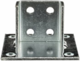 SQ POST BASE HT3-1/2 W3-5/16 EG STL