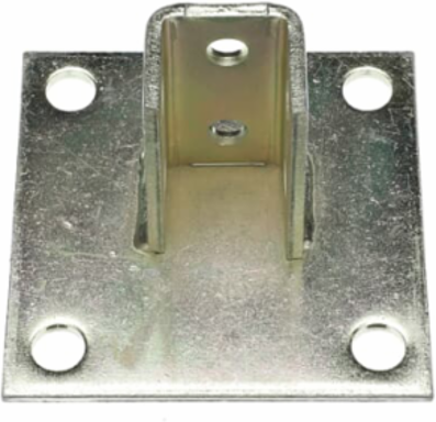 SQ POST BASE CONN HT3.5IN STL
