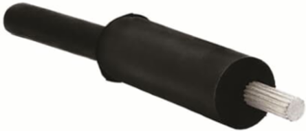 Aluminum Pin Terminal with Insulating Boot, 400 kcmil, 3.63 Inch Length, Pink
