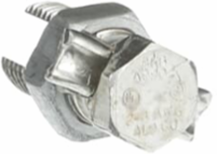 Aluminum Split Bolt Connector 2-8 AWG, Electro Tin-Plated, UL E9809