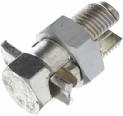 Aluminum Dual-Rated Split-Bolt Connector 2/0-4 Str, Electro Tin-Plated
