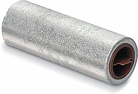 Aluminum Straight Compression Splice, 2.750 Inch Long, Dual-Rated for Aluminum & Copper