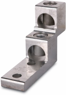 Dual-Rated Aluminum Conductor Connector Max 600 kcmil, 2-Hole Mount