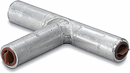 Aluminum Tees, Length 5-1/2 Inch, Tap 2-1/2 Inch, Dual-Rated for Conductors