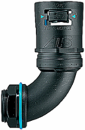 90 Degree Conduit Fitting, 16mm Nominal Size, 1/2 Inch NPT, IP68